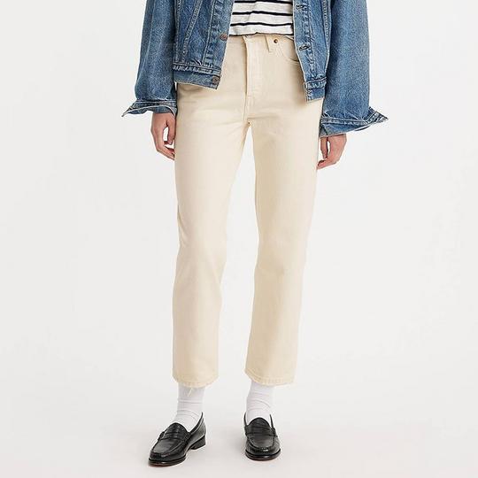 Levis 501 jeans white on sale