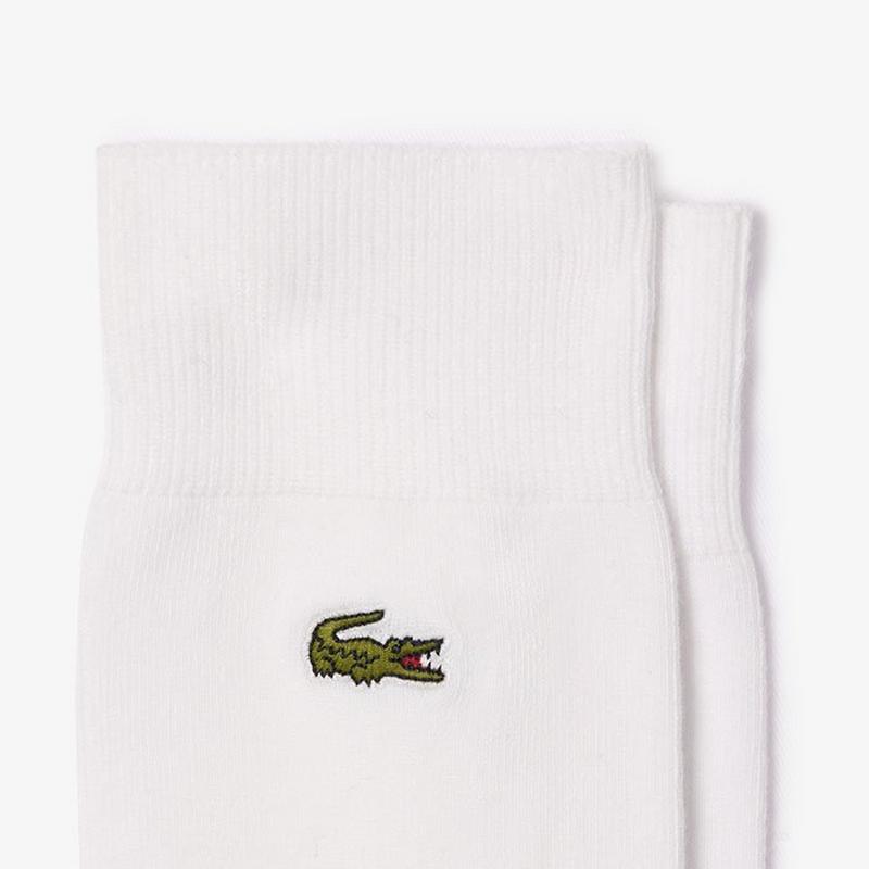 Lacoste Chaussettes hautes en coton biologique pour hommes (paquet de 5)