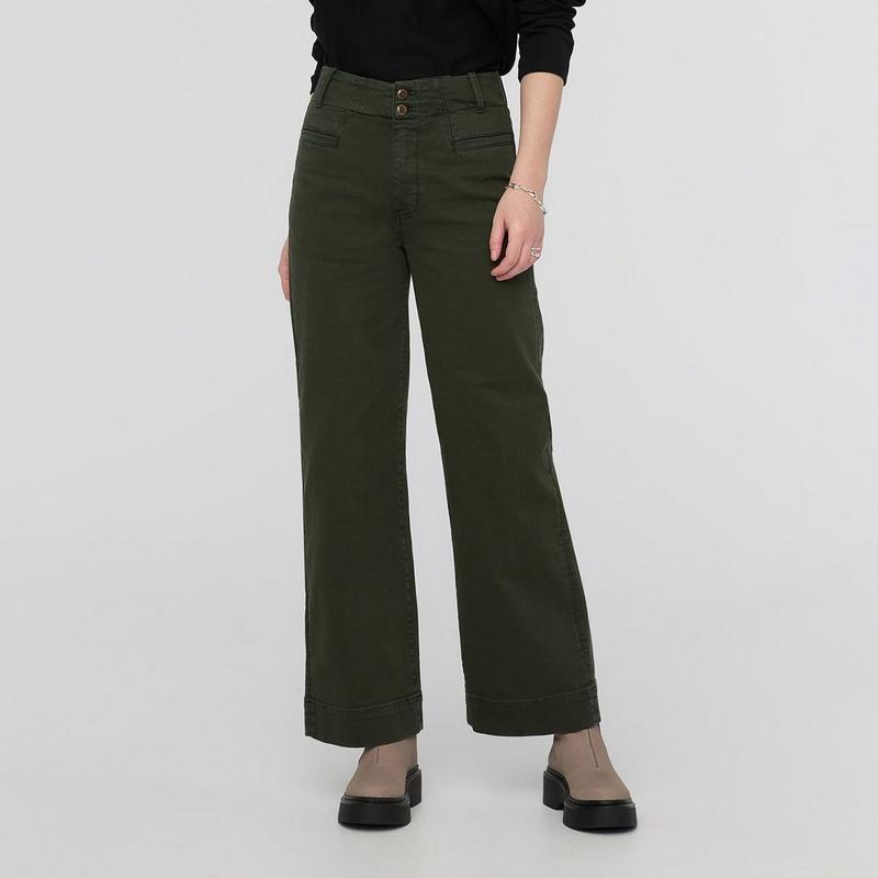 DUER Pantalon &agrave; taille haute LuxTwill pour femmes
