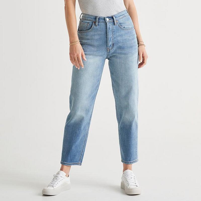 DUER Women's Midweight Performance Denim High Rise Arc Jean