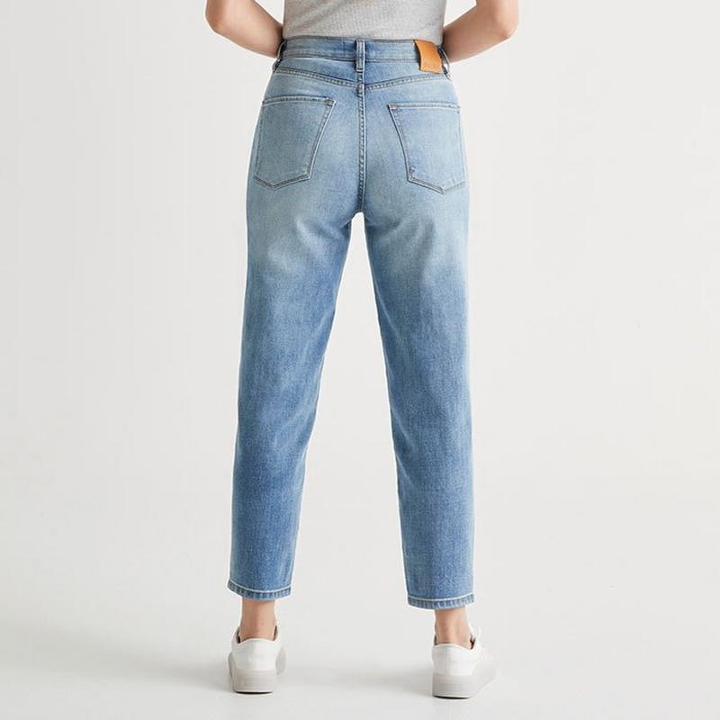DUER Women's Midweight Performance Denim High Rise Arc Jean
