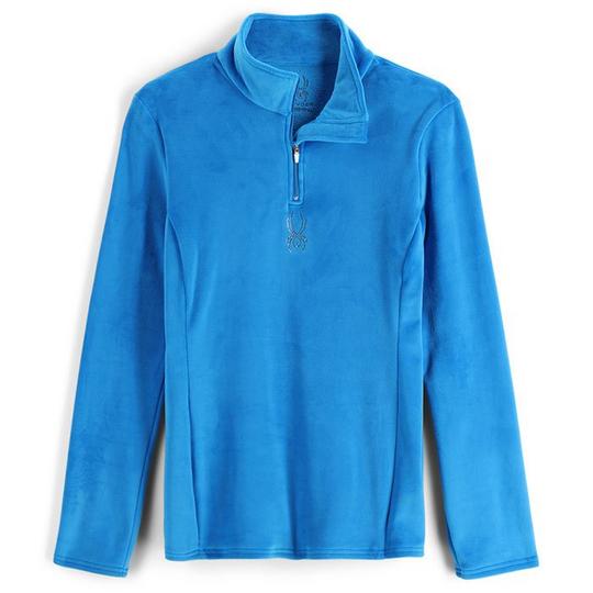 Spyder Women s Shimmer Bug Zip T-Neck Top