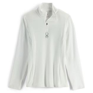 Women's Shimmer Bug Zip T-Neck Top