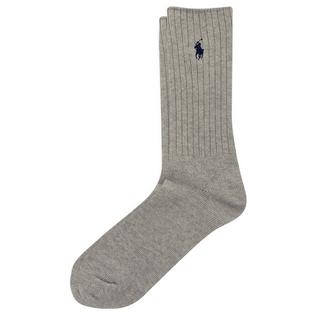 Polo Ralph Lauren Men's Signature Pony Cotton-Blend Crew Sock
