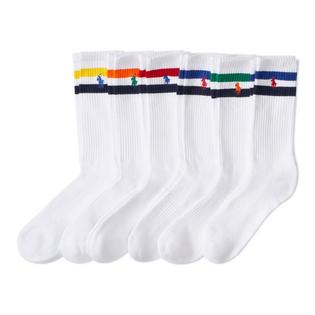 Chaussettes mi-mollet Varsity Stripe pour hommes (paquet de 6)