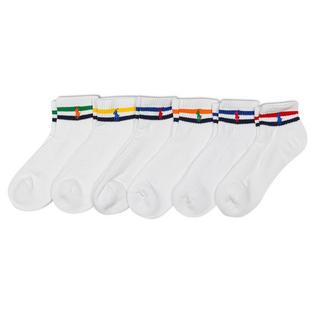 Polo Ralph Lauren Men's Varsity Stripe Quarter Sock (6 Pack)