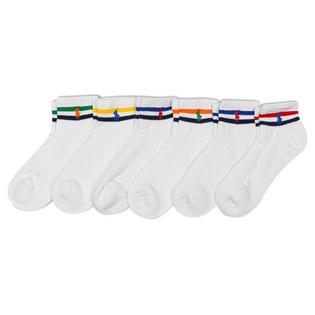 Men's Varsity Stripe Quarter Sock (6 Pack)