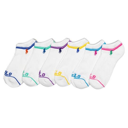 Polo Ralph Lauren Chaussettes courtes Low Cut pour femmes  paquet de 6 