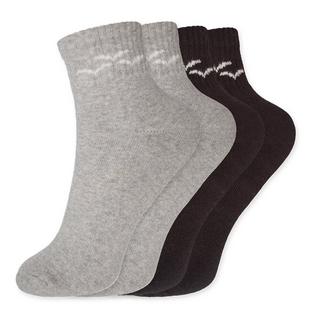 Lazypants Chaussettes Quarter Logo unisexes (paquet de 2)