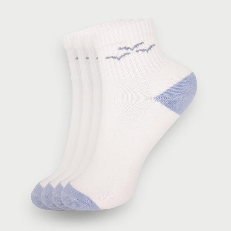 Lazypants Chaussettes Quarter Logo unisexes (paquet de 2)