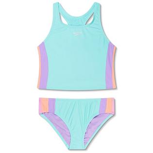 Speedo Junior Girls' [7-16] Colourblock Two-Piece Tankini