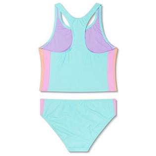 Speedo Junior Girls' [7-16] Colourblock Two-Piece Tankini
