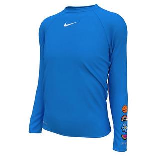 Nike Junior Girls' [7-16] Charms Long Sleeve Hydroguard Rashguard