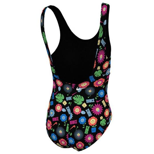 Nike Junior s Girl s U Back One Piece Swimsuit Black Size Medium