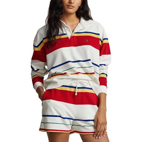 Polo Ralph Lauren Women s Striped Terry Rugby Shirt