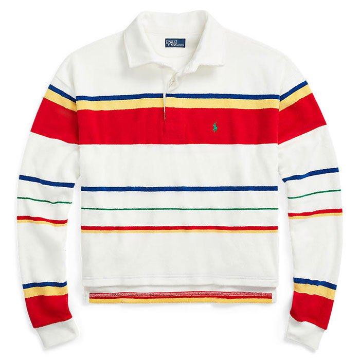 Women's Striped Terry Rugby Shirt