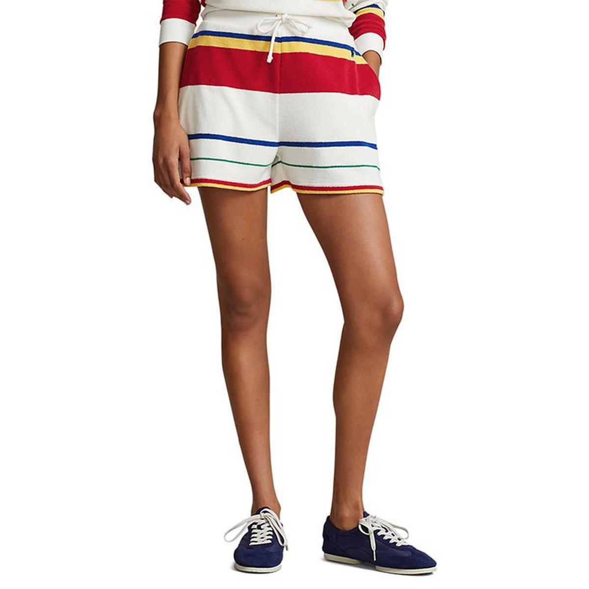 Women's Striped Terry Rugby Short