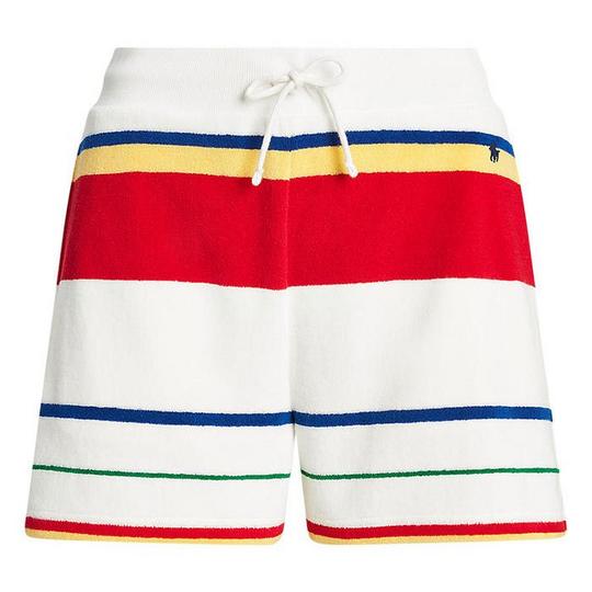 Women s Striped Terry Rugby Short Polo Ralph Lauren Sporting Life Online