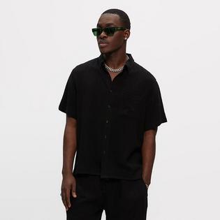 Kuwalla Chemise &agrave; manches courtes en m&eacute;lange de lin pour hommes