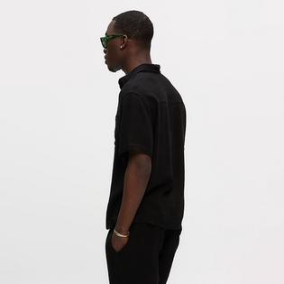 Kuwalla Chemise &agrave; manches courtes en m&eacute;lange de lin pour hommes