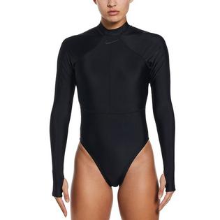 Nike Women's Fusion Long Sleeve One-Piece Swimsuit