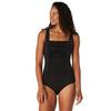 Women s Adjustable Solid Shirred One-Piece Swimsuit