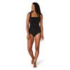 Women s Adjustable Solid Shirred One-Piece Swimsuit