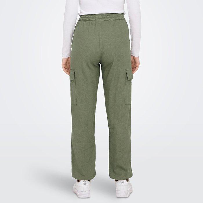 Women's Caro Linen-Blend Cargo Pant
