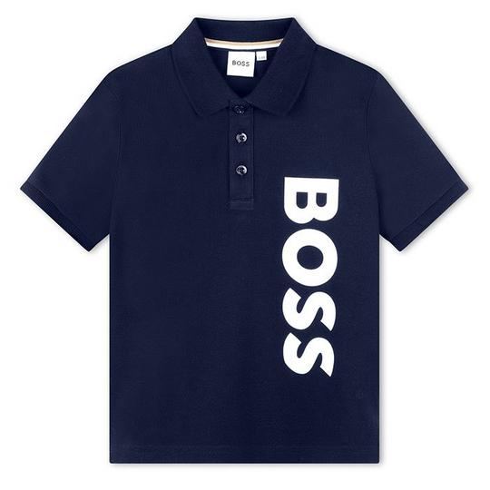 BOSS Junior Boys   8-16  Vertical Logo Polo