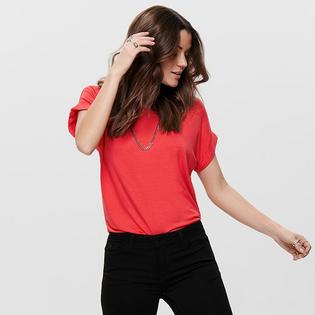 Only Women's Round Neck Short Sleeve T-Shirt