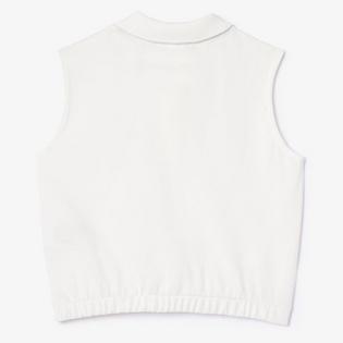 Lacoste Polo sans manches en piqu&eacute; de coton pour filles juniors [10-14]