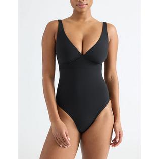 Knix Women's Leakproof Deep V One-Piece Swimsuit