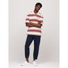 Polo Stripe Honeycomb pour hommes