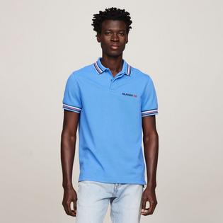 Tommy Hilfiger Men's Regular Fit Stripe Tipped Polo