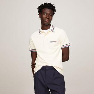 Tommy Hilfiger Men's Regular Fit Stripe Tipped Polo