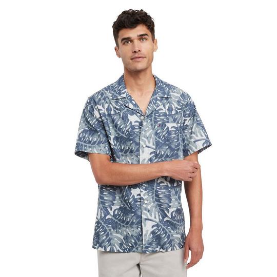 Tommy Hilfiger Men s Tropical Print Linen Shirt