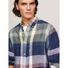 Chemise   carreaux en lin   coupe standard pour hommes