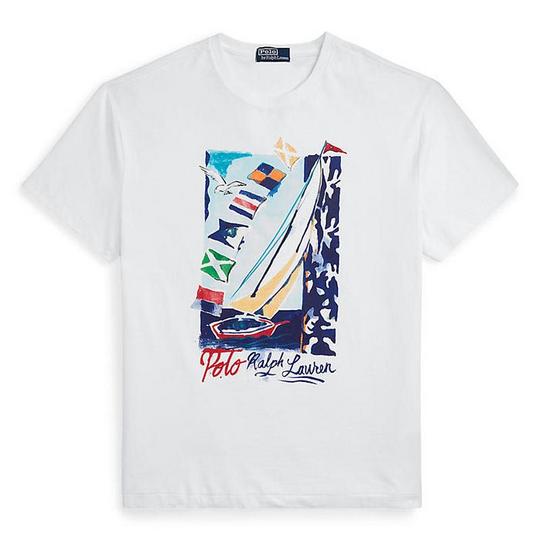 Men s Classic Fit Sailboat Jersey T Shirt Polo Ralph Lauren Sporting Life Online