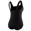 Women s Adjustable Solid Shirred One-Piece Swimsuit  Plus Size 