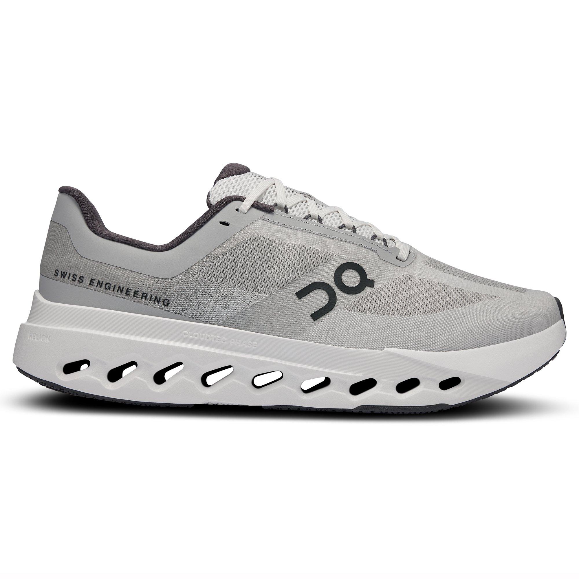 On | Men's Cloudsurfer Next Running Shoes, Light Heather Grey, Size 9