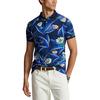 Polo en maille   motif floral pour hommes