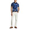 Polo en maille   motif floral pour hommes