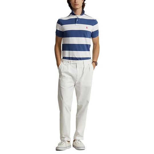 Men's Custom Slim Fit Striped Mesh Polo | Polo Ralph Lauren Men's Custom Slim Fit Striped Mesh Polo | Polo Ralph Lauren