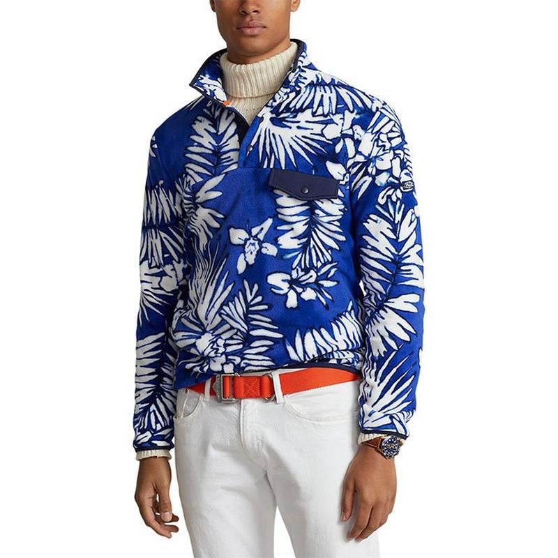 Polo Ralph Lauren Haut Palm Frond en molleton bross&eacute; pour hommes