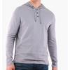 Men s Long Sleeve Slub Henley Hooded Top