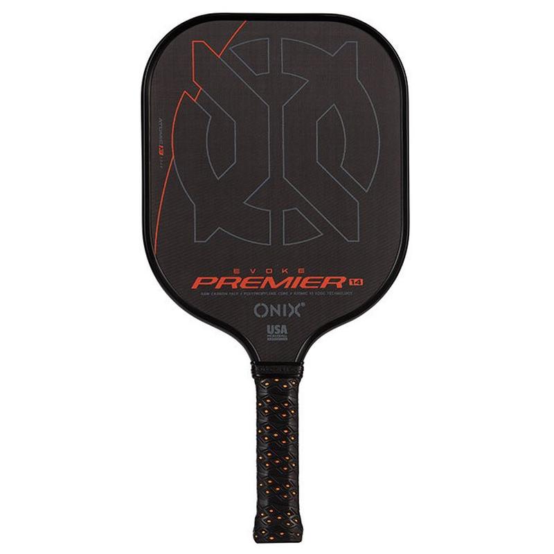 Onix Raquette de pickleball Evoke Premier Pro Raw Carbon (14 mm)