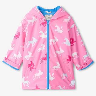 Manteau de pluie Unicorn changeant de couleur pour filles [4-8]