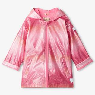 Junior Girls' [10-12] Summer Stripe Raincoat