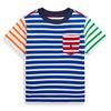 Boys   2-7  Striped Cotton Jersey Pocket T-Shirt