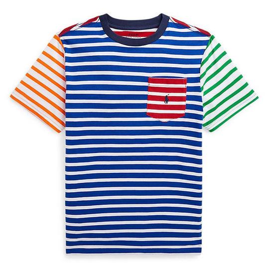 Ralph Lauren Childrenswear T-shirt Pocket en jersey de coton ray  pour gar ons juniors  8-20 